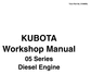 Thumbnail Kubota 05 Series Diesel Engine Service Repair Workshop Manual DOWNLOAD