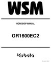 Thumbnail Kubota GR 1600 Workshop Service Repair Manual download