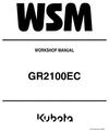 Thumbnail Kubota Lawnmower GR 2100 Workshop service repair manual