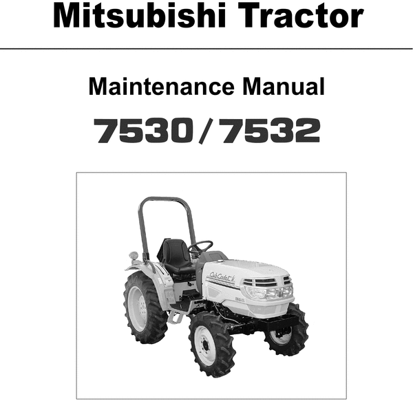 Product picture Cub Cadet 7530 / 7532 7500 Series Tractor Service Manual PDF