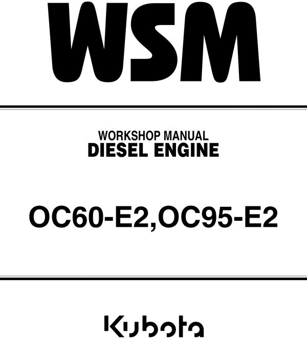 Product picture Kubota OC60-E2,OC95-E2 Diesel Engine WSM